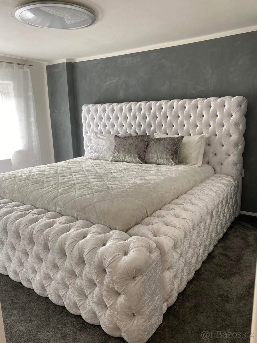 Prodám nádherný luxusní přehoz na postel v elegantní béžové