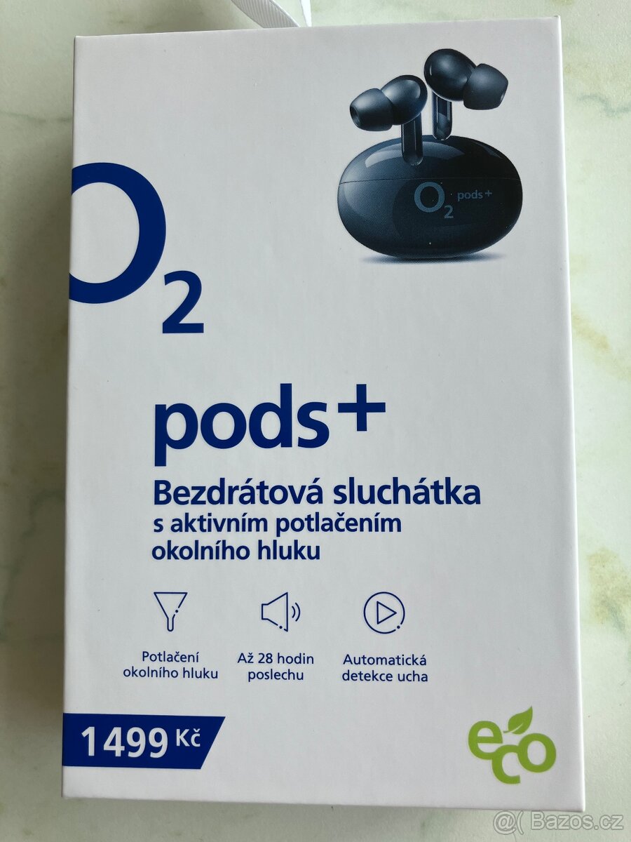 Prodám zcela nová O2 pods +, černá, nerozbalená, super cena