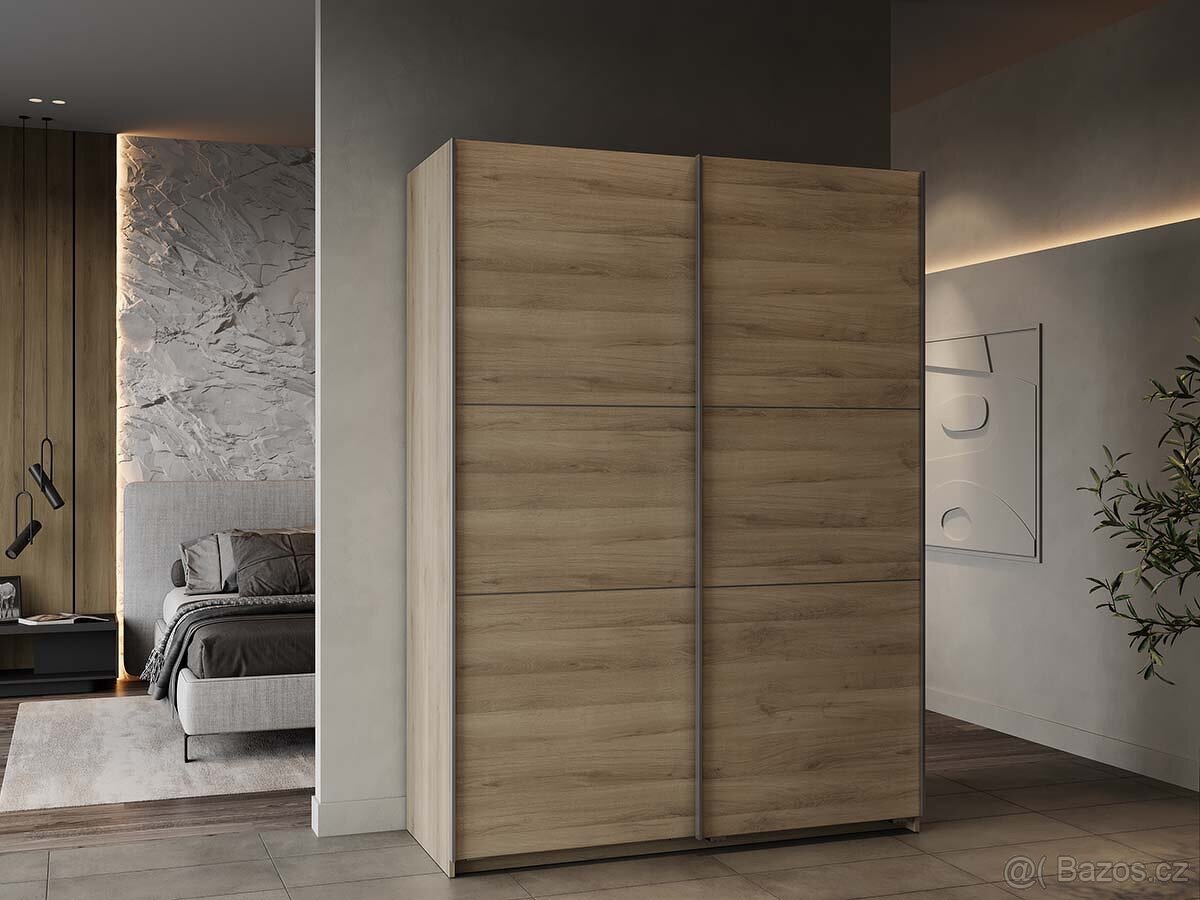 Šatní skřín Ghost 150cm Nové Doprodej Kolekce