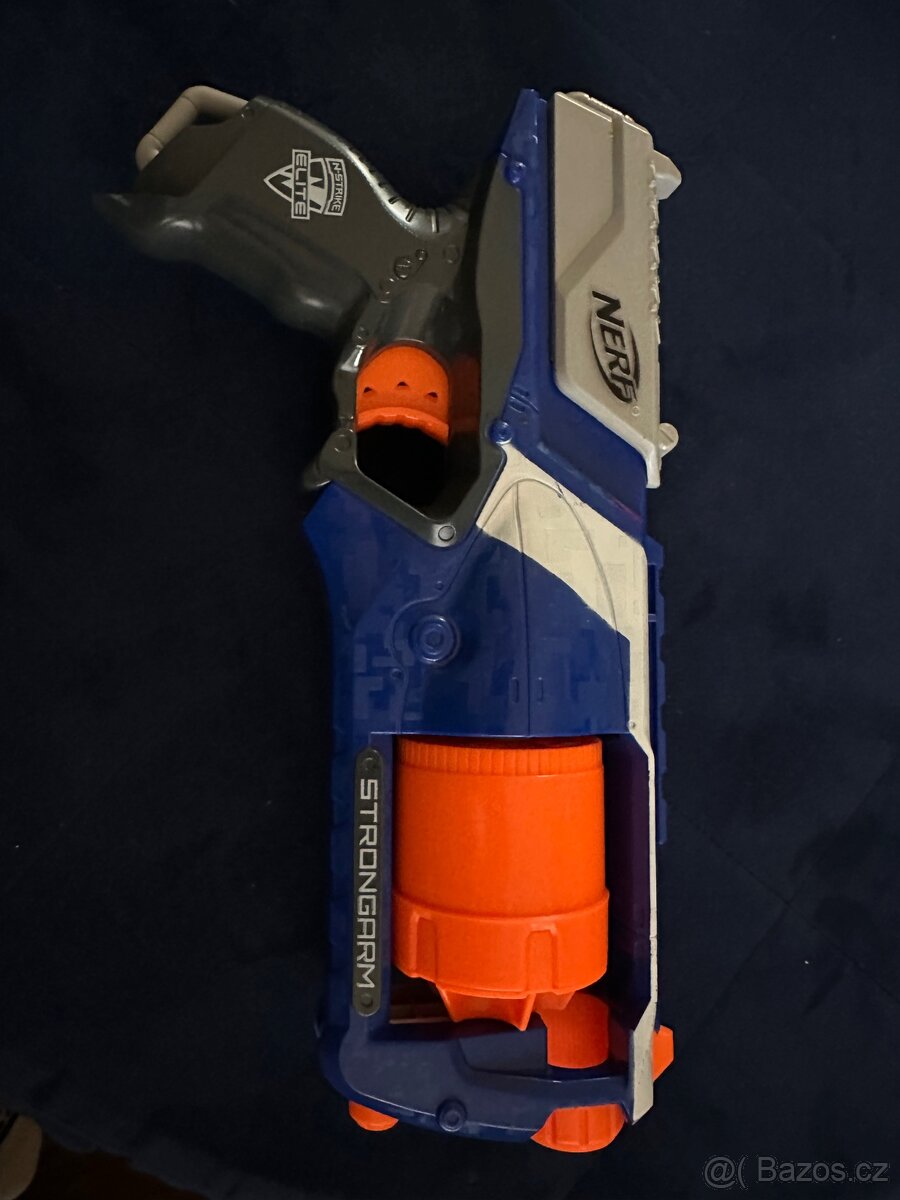 NERF N‑STRIKE ELITE STRONGARM — lehce použitá, plně funkční
