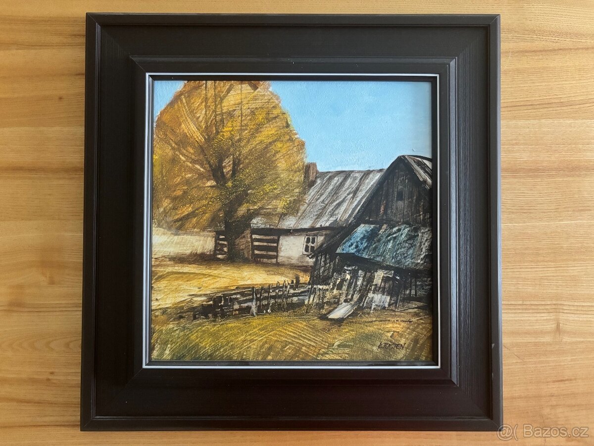 Obraz Jiří Kristen, Za humny 45x45
