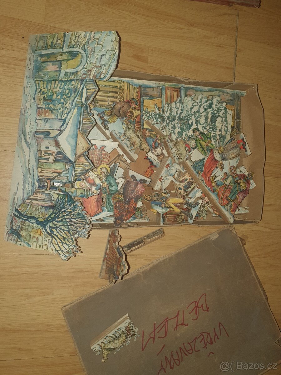 Prodám starý  betlém  vyřezávaný betlém