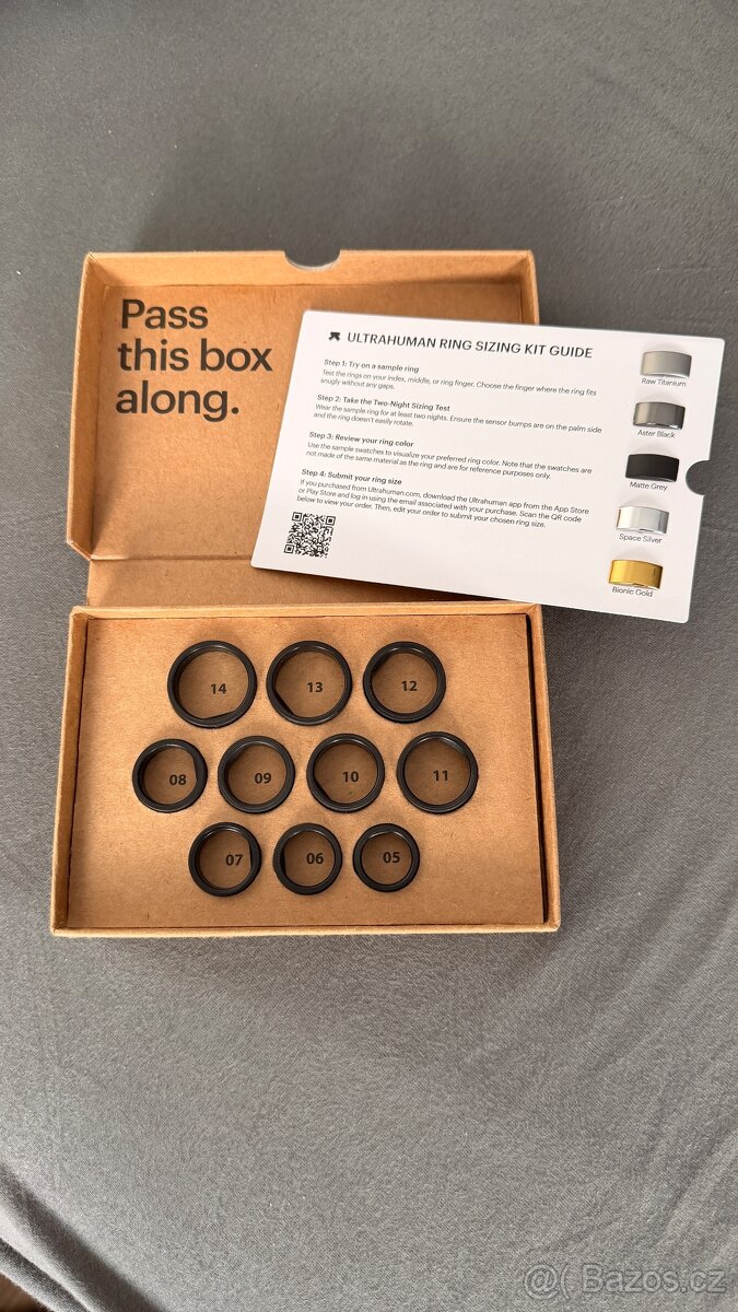 Ultrahuman Ring Air Sizing Kit testovací sada