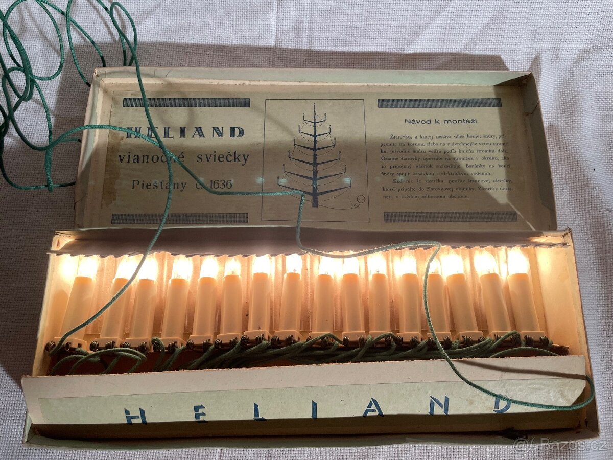 staré vánočni svíčky HELIAND