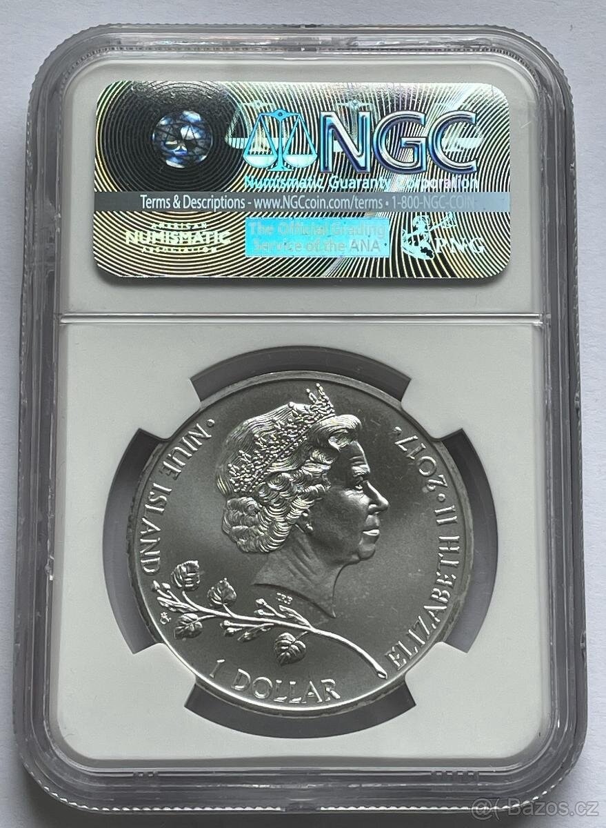 Český lev 2017 1oz první ročník NGC69