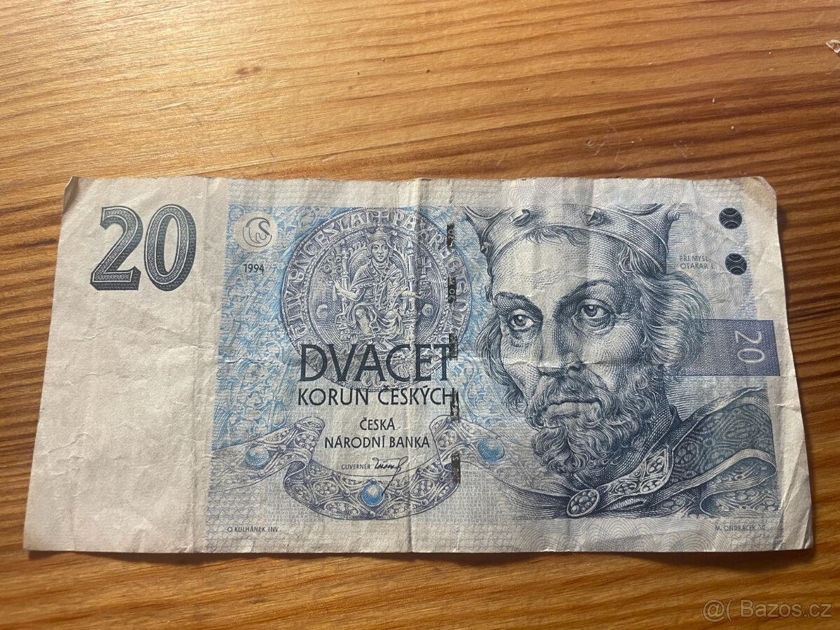 Bankovka 20 korun, 1994