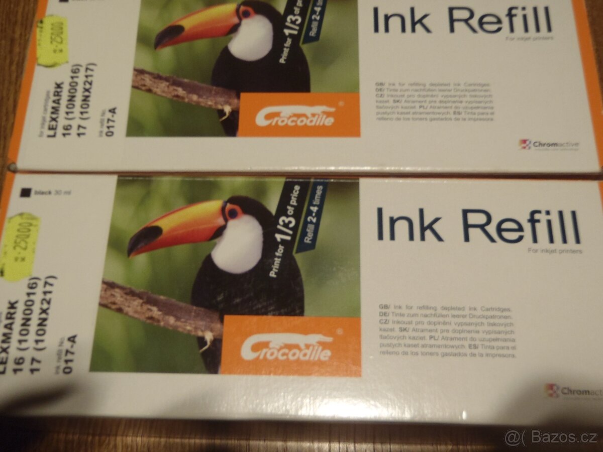 Nové barvy do tiskárny  LEXMARK od firmy Crocodile (4ks)