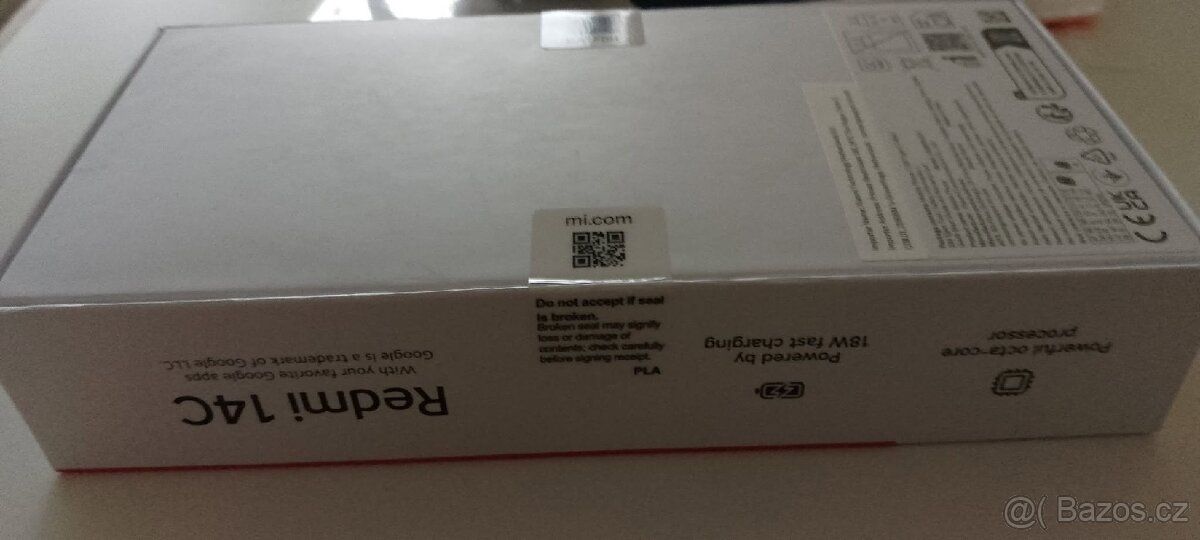 Nový Xiaomi Redmii 14C 8GB/256GB, Černá barva + faktura