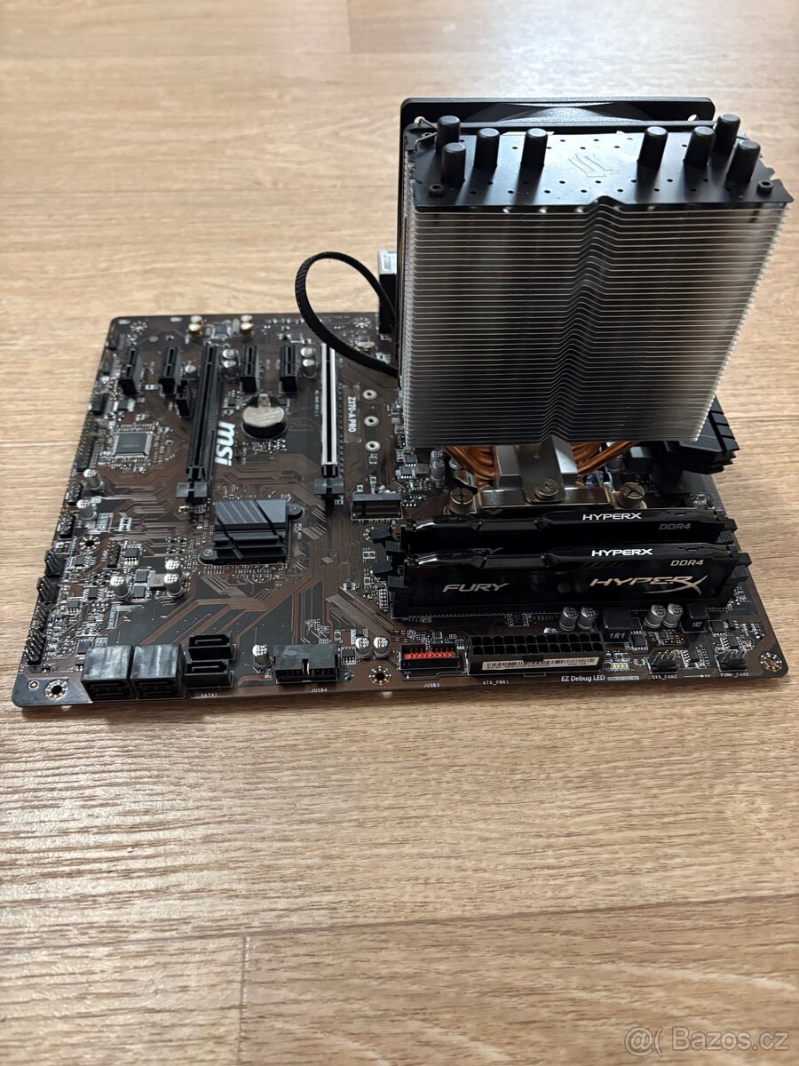 Prodám set i7-8700K, 16gb ddr4, MSI Z370-A PRO + chladič