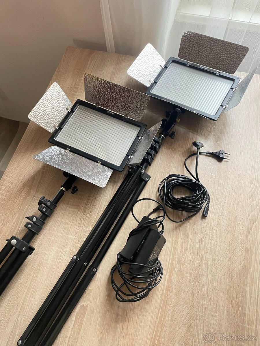 Trvalá LED světla na stativu - Yongnuo YN600L 4680lm - 2 ks