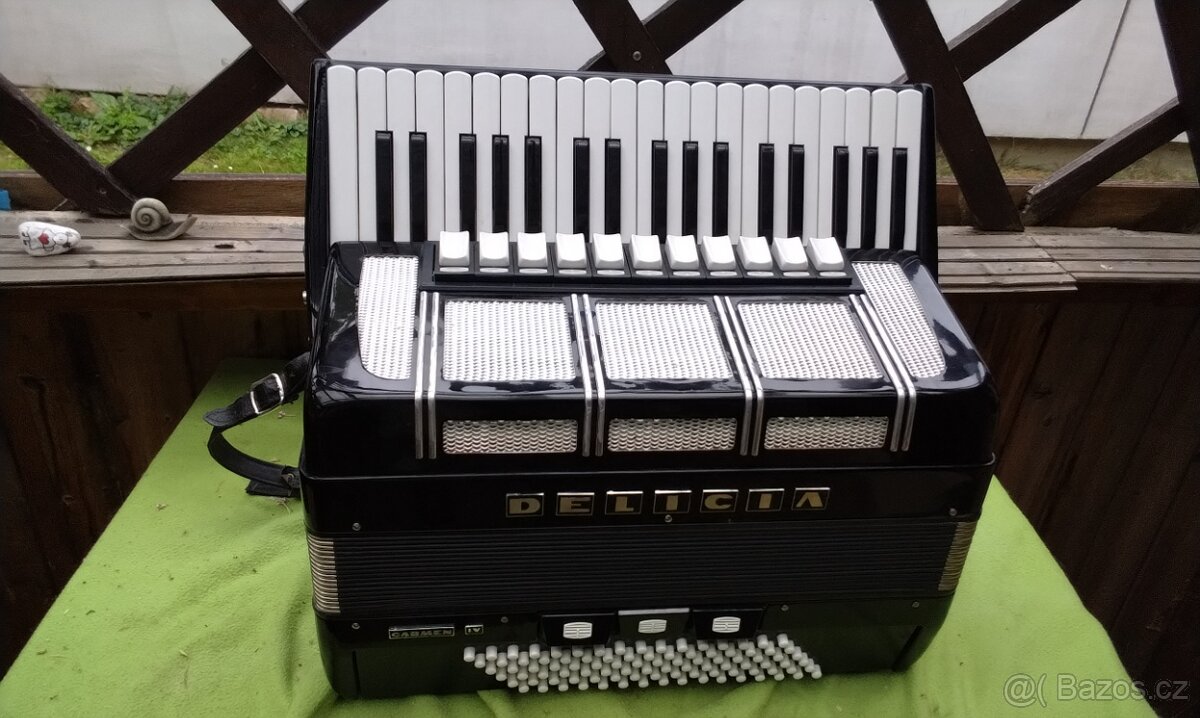 Prodám akordeon delicie CARMEN 96 basů