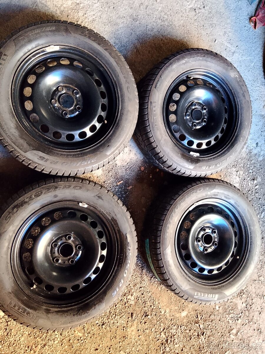 Zimní kola 6,5x16 et41 Superb, Passat 215/60/16
