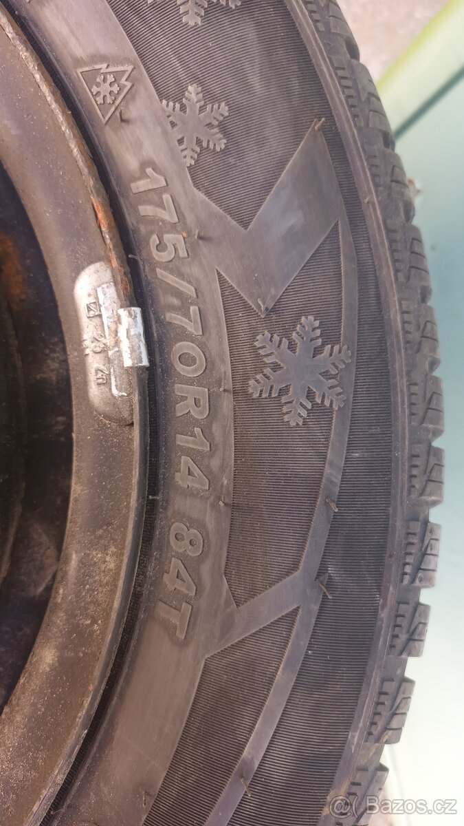 Zimní kompletní kola v rozměru 175/70r14 84T