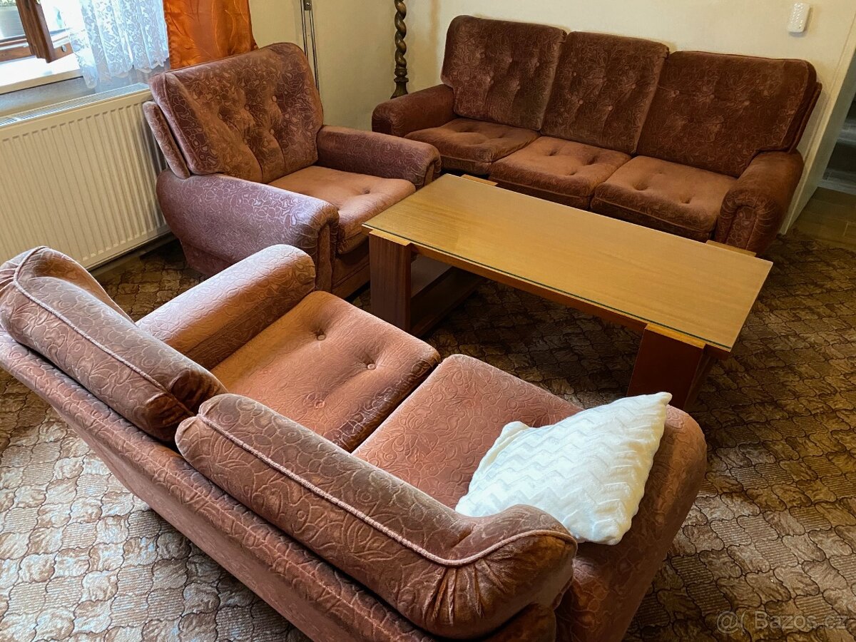 Sedací souprava 3 +2 + 1 za odvoz