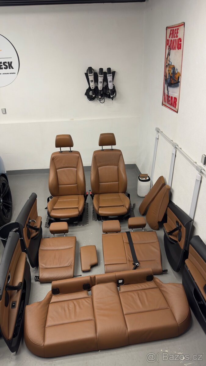 BMW E91 / Kompletní sportsitze interiér “Saddlebrown” dakota
