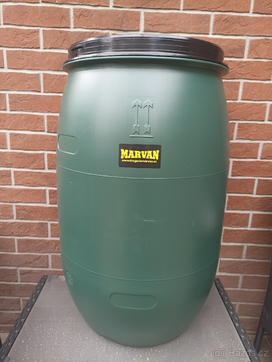 Plastový sud s víkem 150L (NOVÝ)