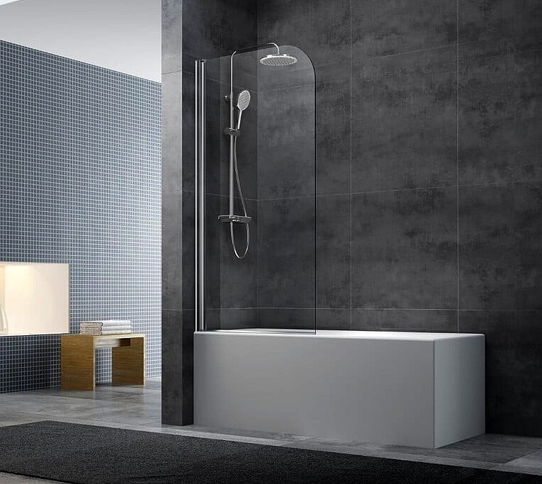 NOVÁ Vanová zástěna SAT 150x70 cm chrom SATVZUNIKCRT70