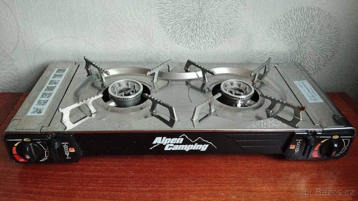 Dvouplotýnkový plynový vařič Alpen Camping