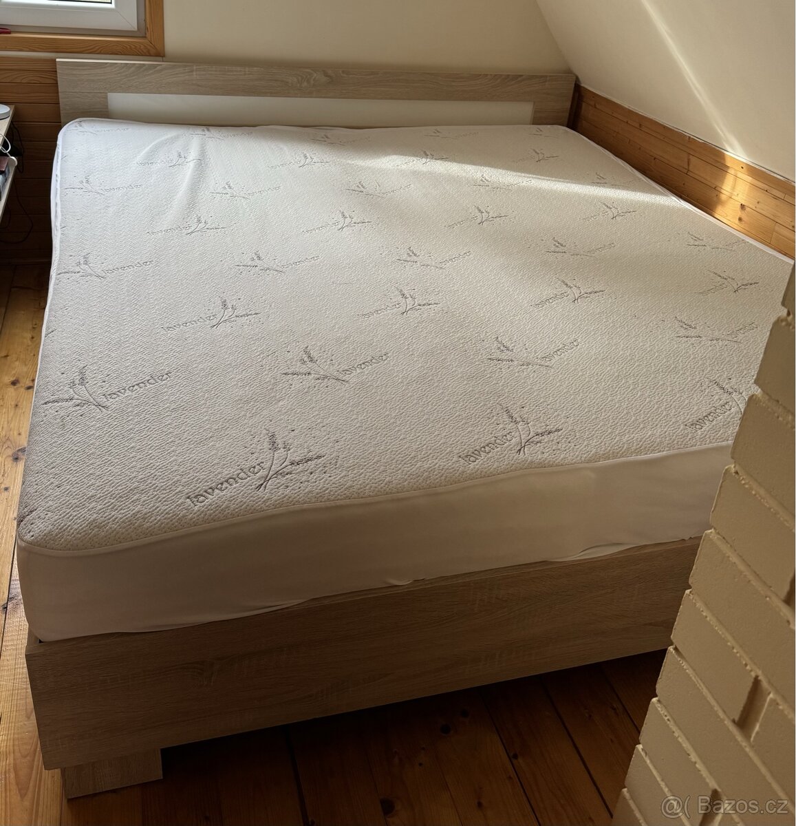 Manželská postel 180x200 dub sonoma (bardolino)