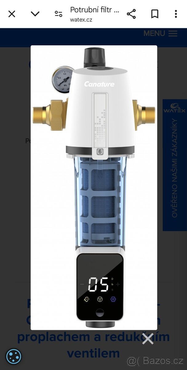 Filtr s automatickým proplachem Watex