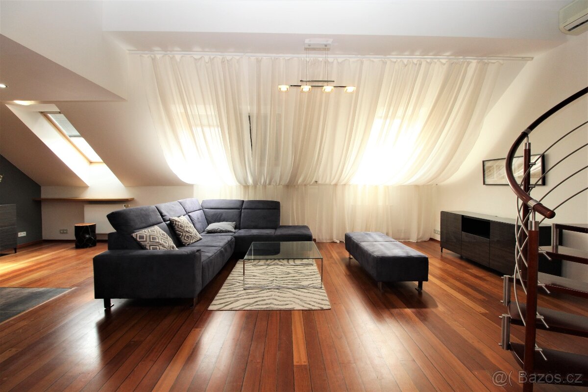 Pronájem mezonetového bytu 3+kk, 159 m2, Praha 2 Vinohrady