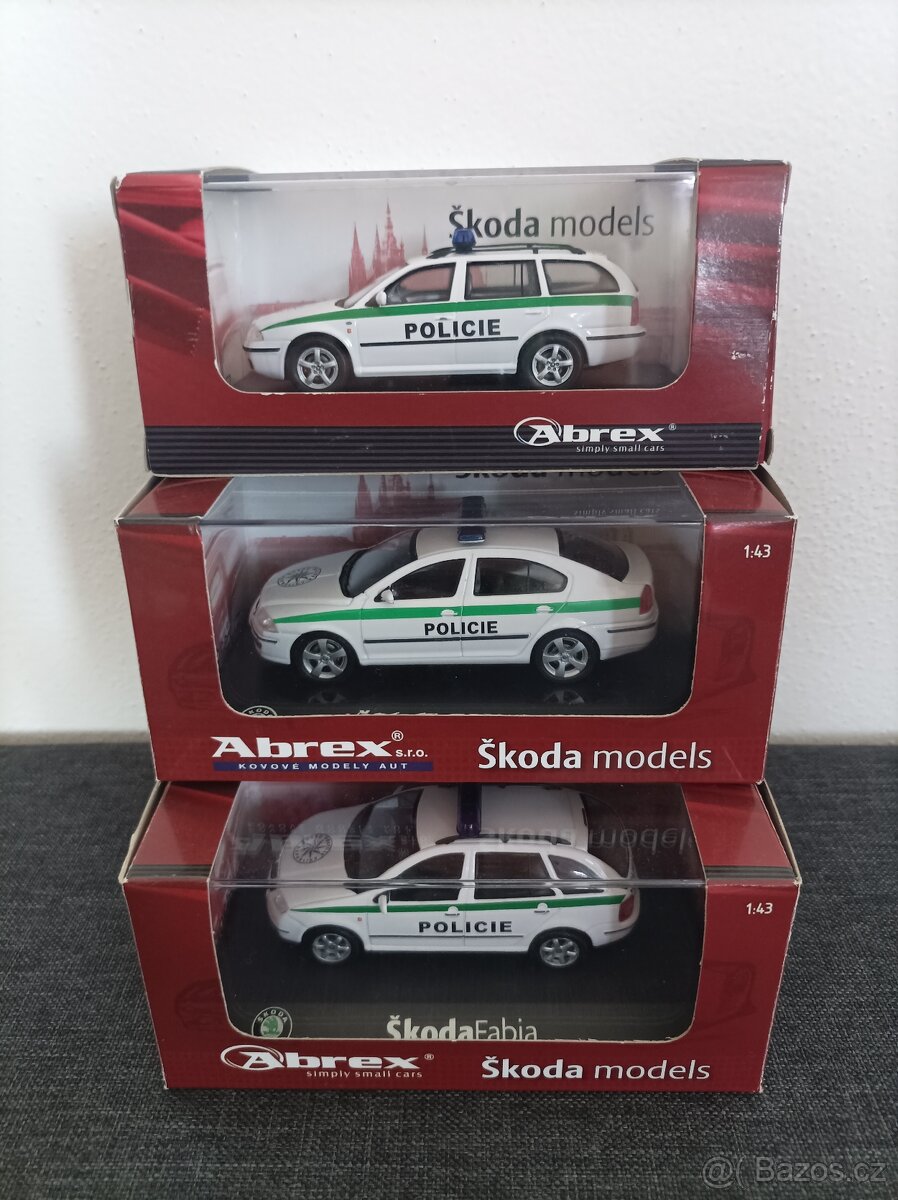 Modely Škoda Abrex POLICIE 1:43