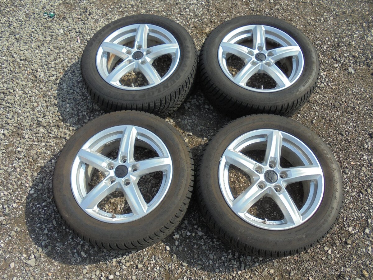 PRODÁM SADU ALU KOLA 5x112 R16 ET46 S PNEU 205/55 R16
