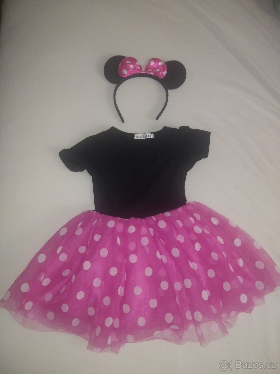 Kostým-myš-myška-Minnie-čelenka-mašle-uši