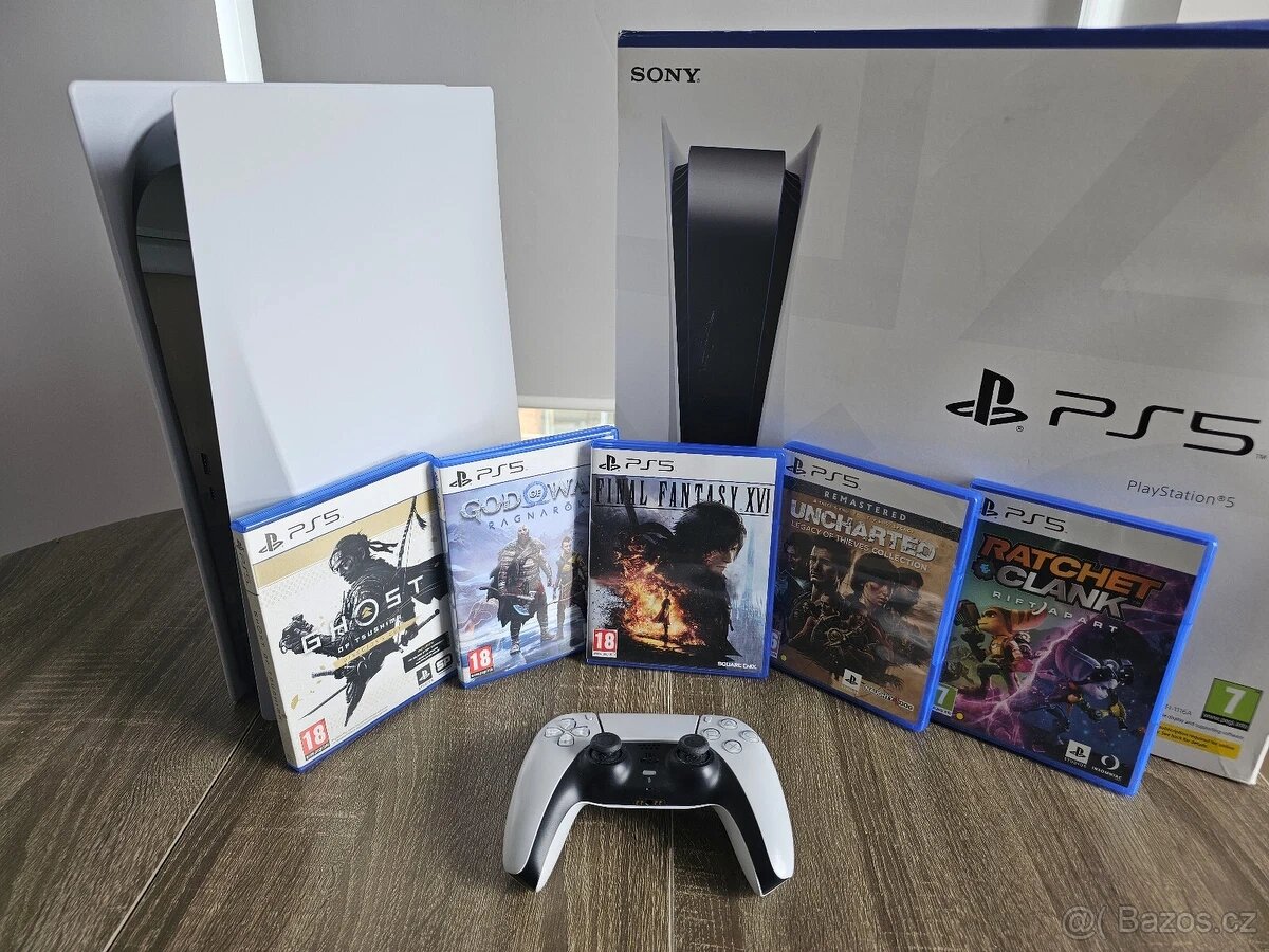 Prodám Playstation 5 + hry