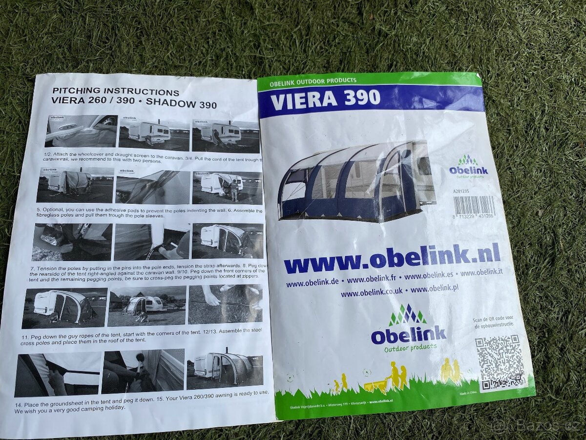 PŘEDSTAN KE KARAVANU OBELINK VIERA 390
