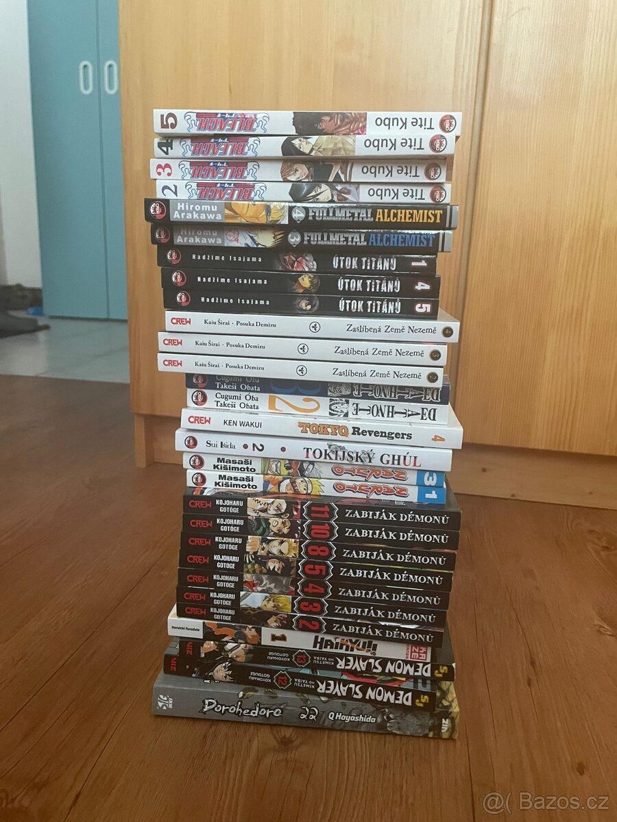 Manga knihy (mangy) ve skvělém stavu na prodej