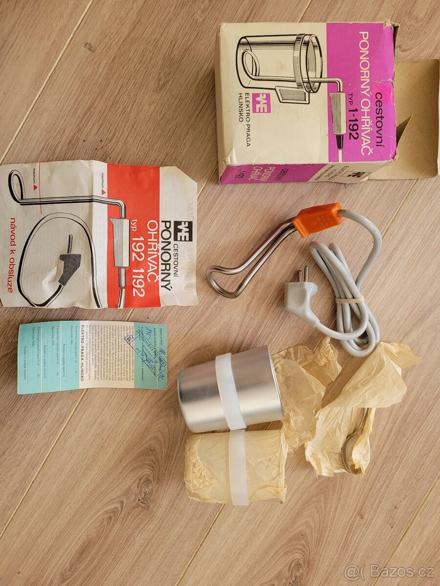 REZERVACE Ponorný ohřívač cestovní typ 1-192 retro