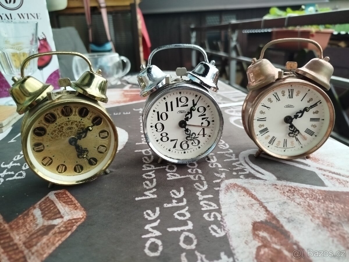 Staré malé budíky Prim