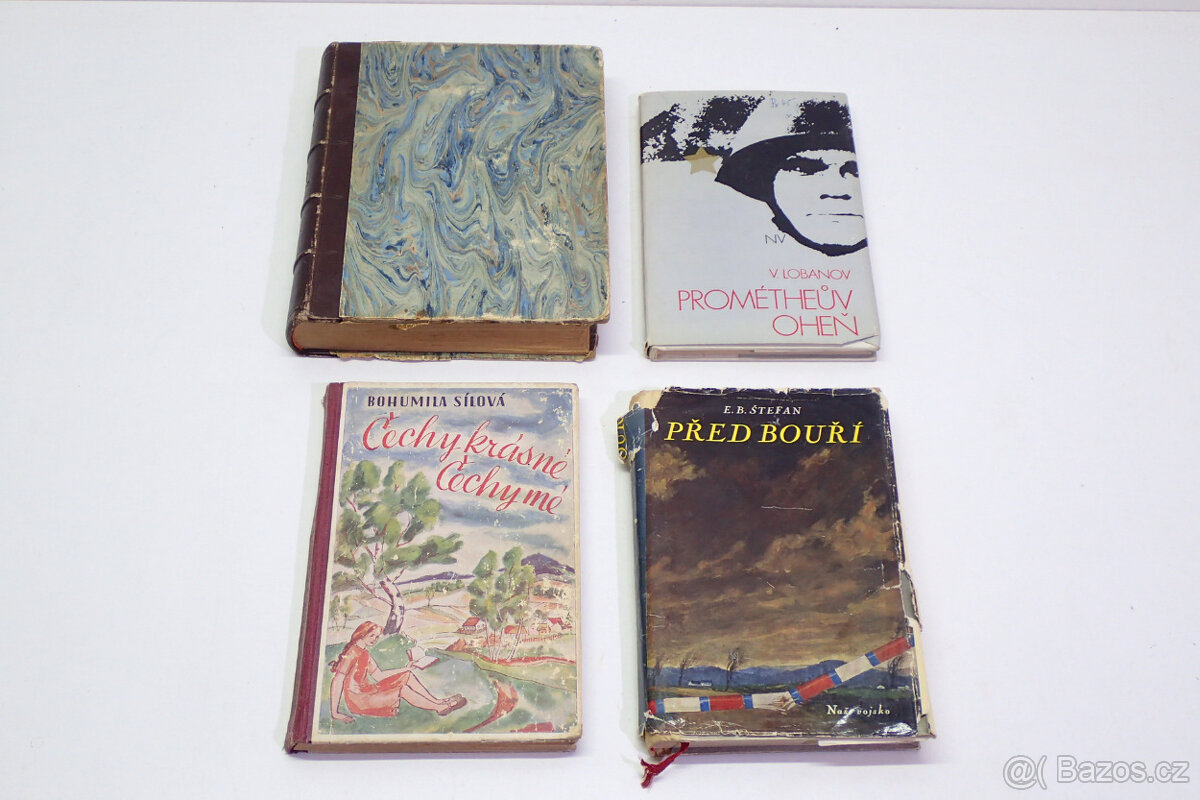 4x Kniha - Romány, válečná liter. a kniha pro děti