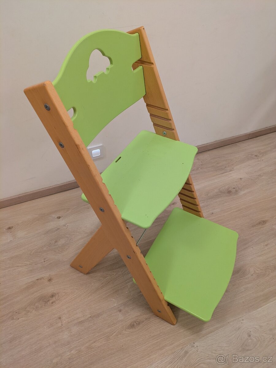 zelená rostoucí židle Sedees