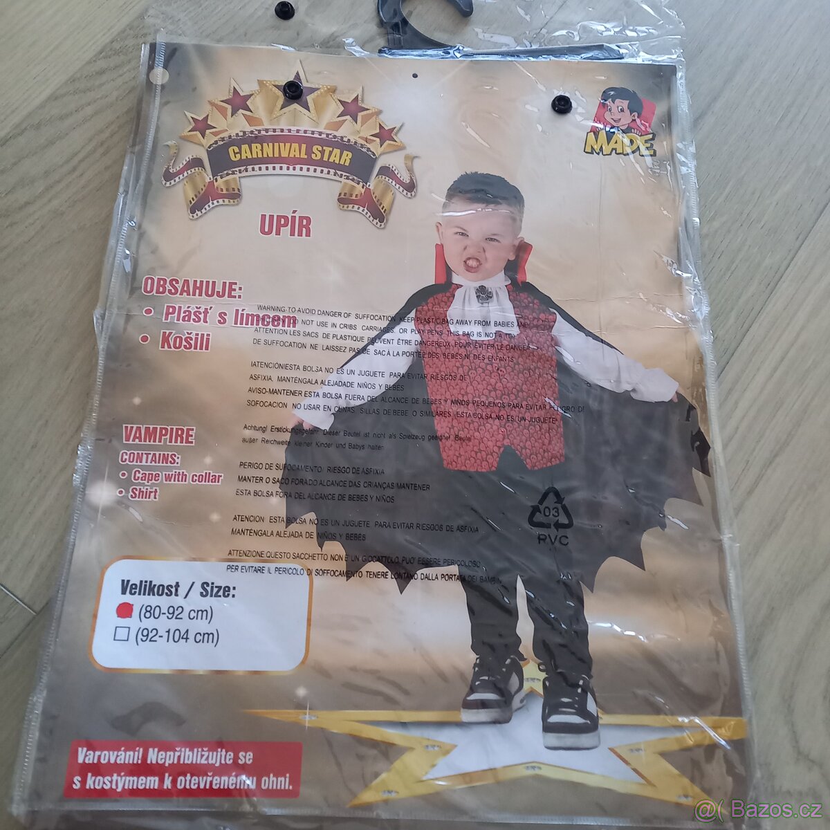 Kostým Upír a Batman cca 3 roky