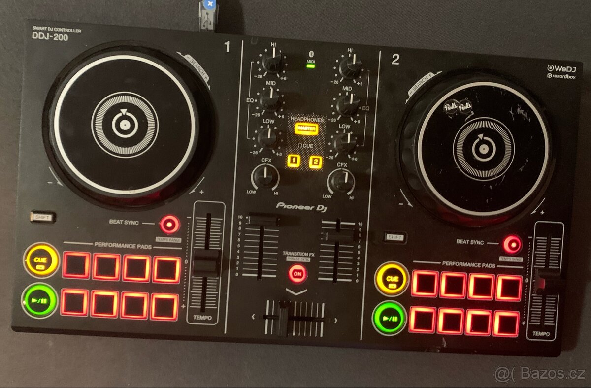 Ddj 200 pioneer dj controler sleva