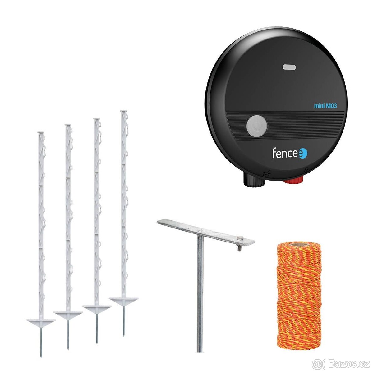 Set elektrického ohradníku pro psy, kočky, králíky, drůbež