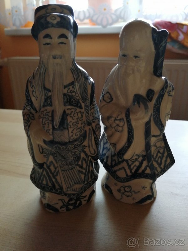 Asijské keramické figurky 2ks