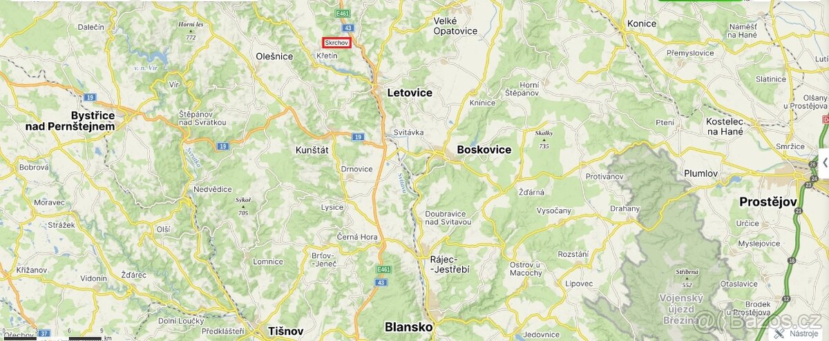 prodej pozemku v kú Skrchov