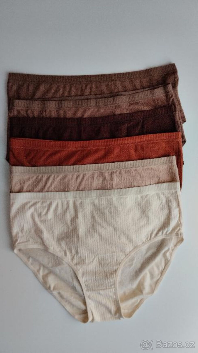 DÁMSKÉ SPODNÍ KALHOTKY NOVÉ VEL. 52/4XL - 6ks