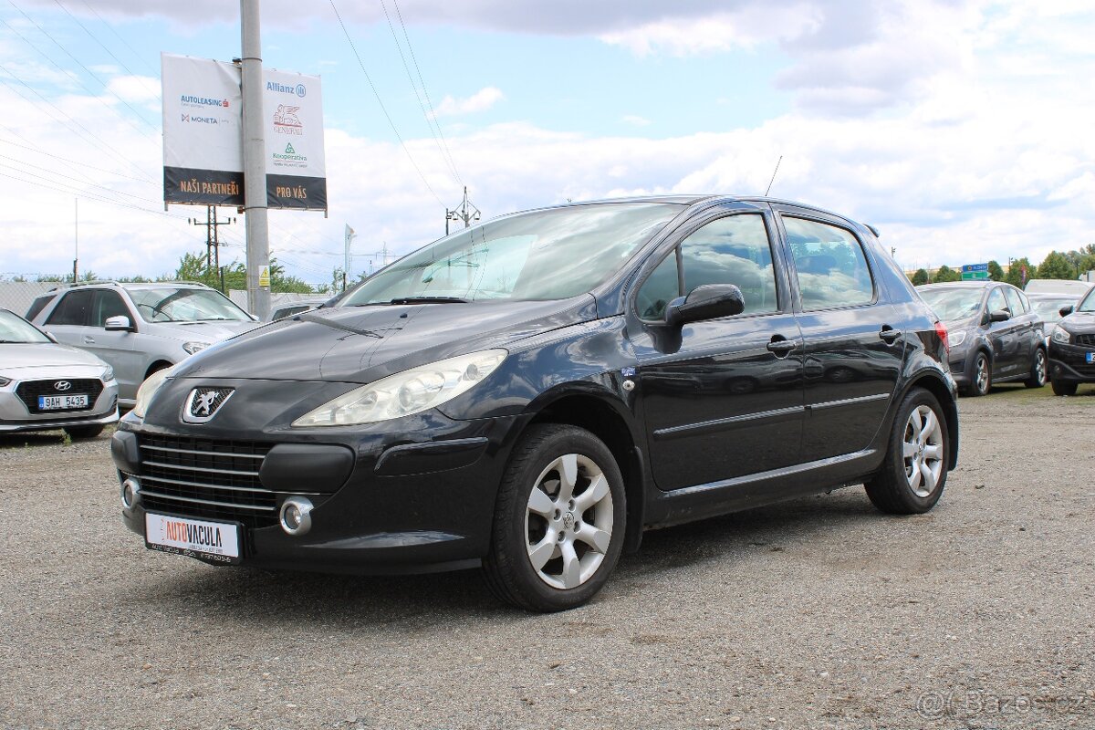 Peugeot 307 1,6i 80KW, 16V DIG.KLIMA, ČR, r.v 2007