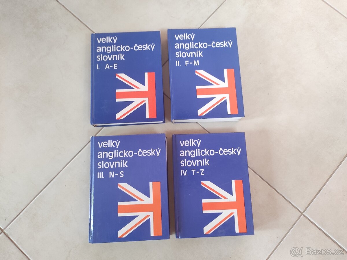 Velký anglicko-český slovník (komplet 4 díly)