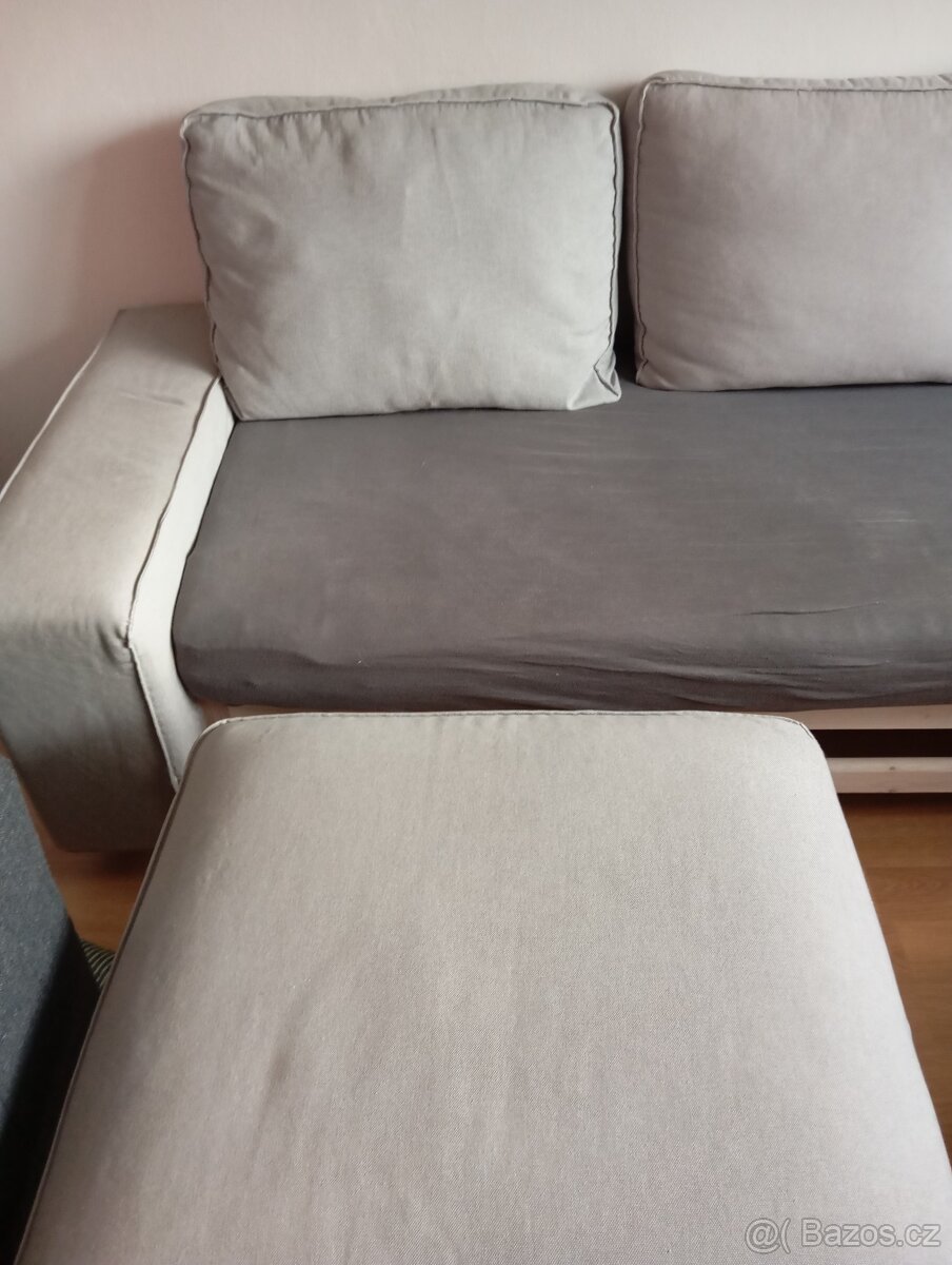 Ikea Kivik potah 2 místné pohovky šedá