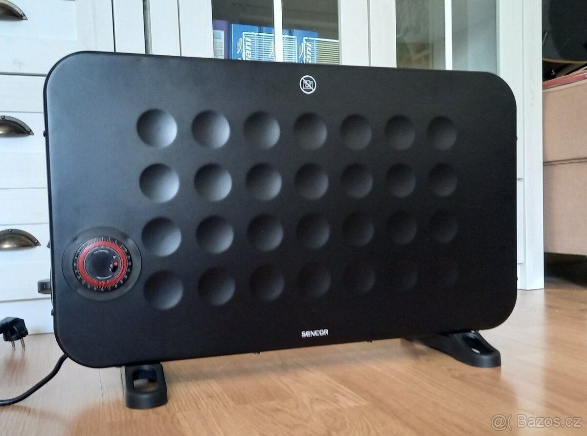 Elektrické topení, přímotop Sencor s časovačem