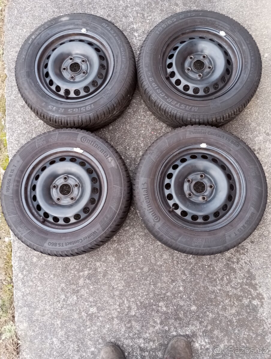 Sada zimních kol Škoda,VW,Seat,Audi-195x65R-15.
