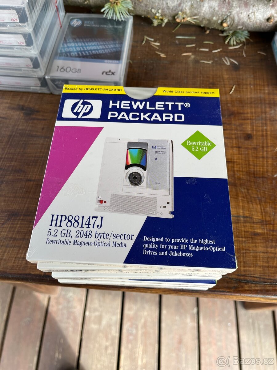 Magnetooptické disky HP 5,25” 5,2 GB