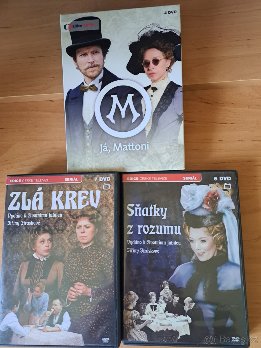 Výběr českých seriálů na DVD+Filmy M.Poledňákové