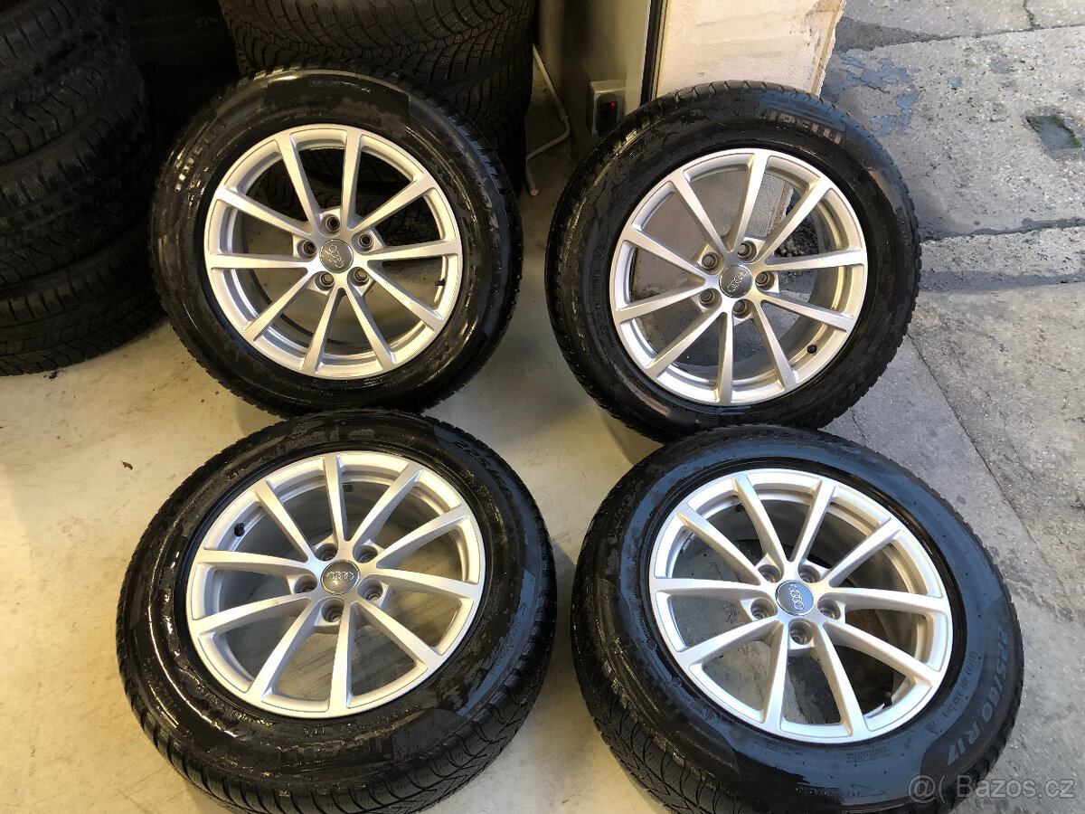 Prodám orig. ALU disky Audi s pneu zimní 225/60/17
