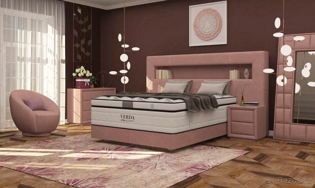 Originál zabalená - komplet luxusní postel Verda- bež brava